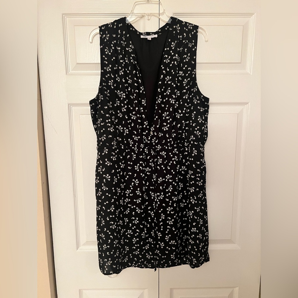 DR2 Black and White Patterned Midi Dress